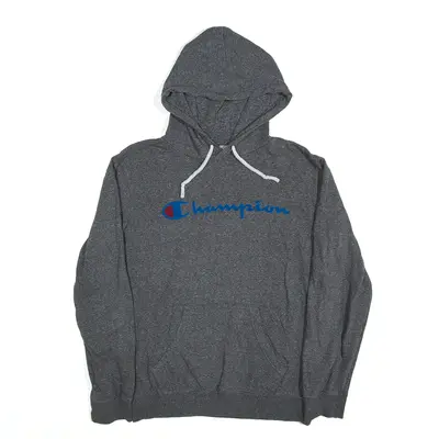 CHAMPION Hoodie Grey Pullover Mens S