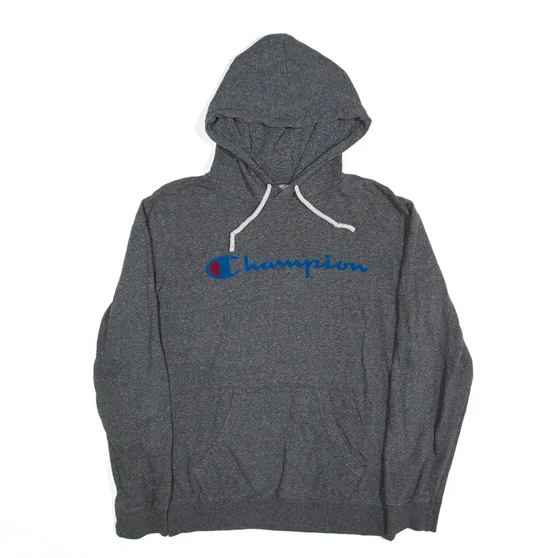 CHAMPION Hoodie Grey Pullover Mens S