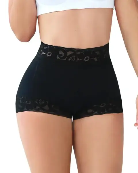Curvy-faja Clearance Sale Women's  Waist Lace Shapewear Shorts  Classic Daily Wear Shapewear Butt Lifter Panty