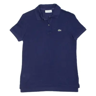 LACOSTE Womens Polo Shirt Blue S