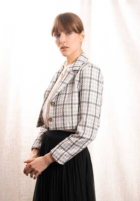Jacket 65351 Black-White | Color: BLACK WHITE | Size: M