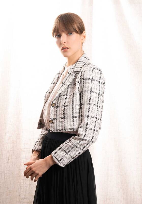 Jacket 65351 Black-White | Color: BLACK WHITE | Size: M