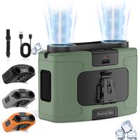 Socool fan Rechargeable waist fan, portable clip fan for outdoor work and sports cooling, 20000mAh large battery for long bat...