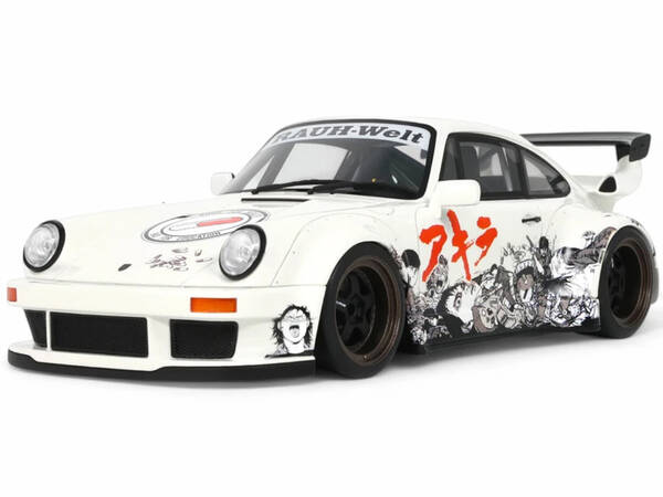 2024 RWB Akira White with Graphics Akira (1988) Movie 1/18 Model Car by GT Spirit
