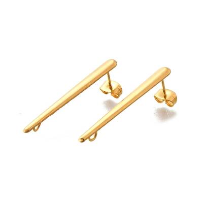 304 Stainless Steel Stud Earrings Findings