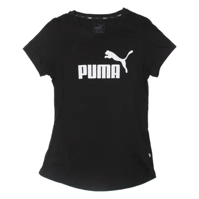 PUMA Womens T-Shirt Black UK 10