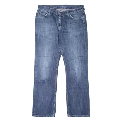 TOMMY HILFIGER Mercer Mens Jeans Blue Regular Straight Stone Wash W36 L34