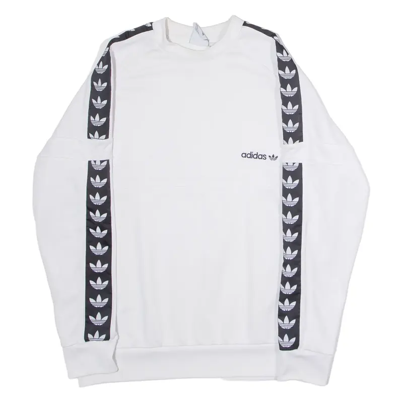 ADIDAS ORIGINALS Mens Sweatshirt White Crew Neck L