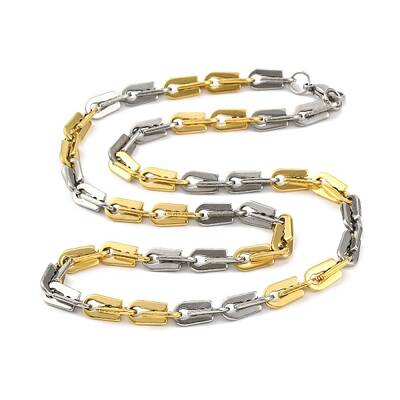 201 Stainless Steel Arch Links Chain Necklace