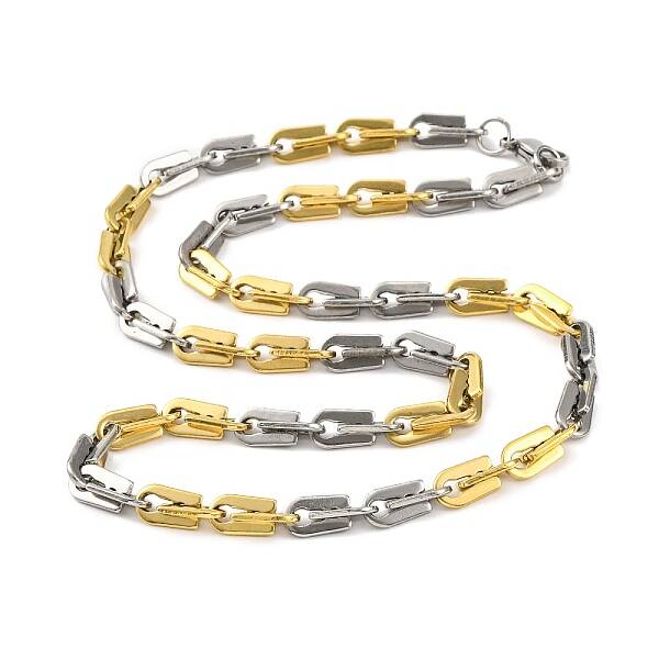 201 Stainless Steel Arch Links Chain Necklace