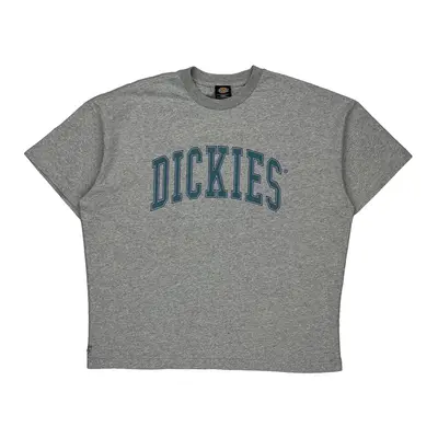 Dickies Spellout T-Shirt - Small Grey Cotton