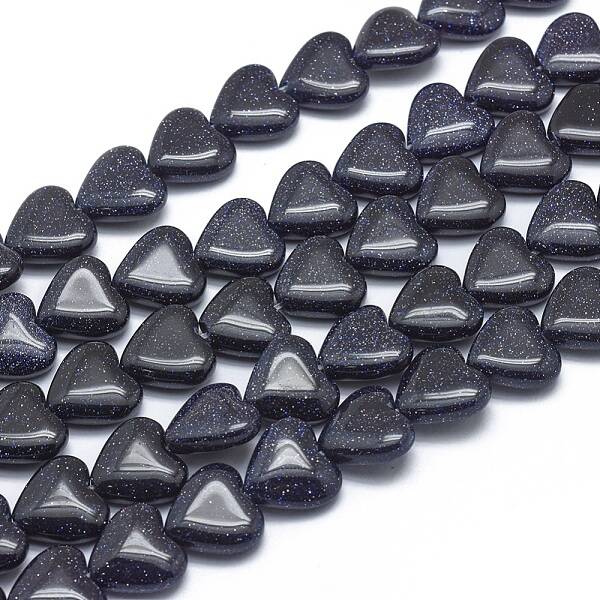 Synthetic Blue Goldstone Beads Strands