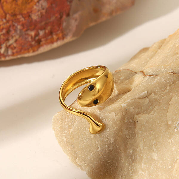 304 Stainless Steel Open Cuff Rings for Women