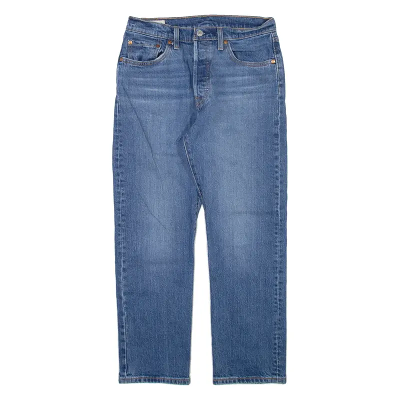 LEVI'S 501 BIG E Jeans Womens Blue Regular Straight W28 L26