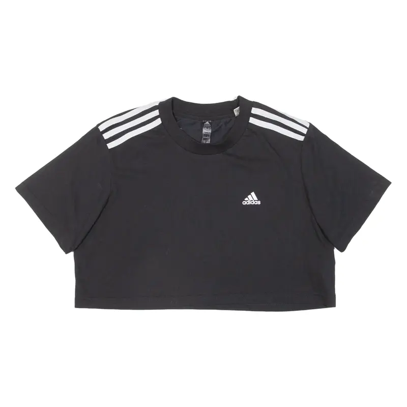 ADIDAS Cropped Womens T-Shirt Black S