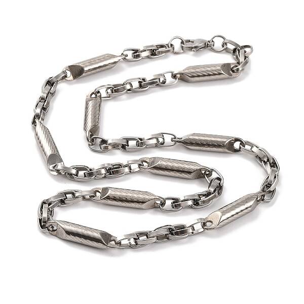 201 Stainless Steel Column Links Necklace