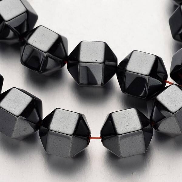 Non-magnetic Synthetic Hematite Bead Strands