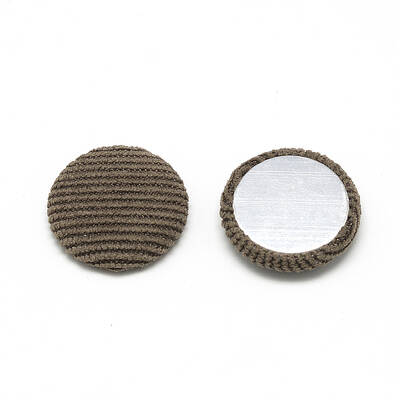 Corduroy Cloth Fabric Covered Cabochons