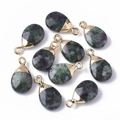 Natural Ruby in Zoisite Pendants