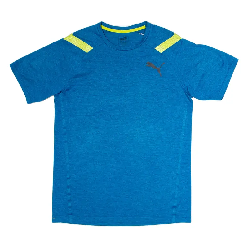 PUMA Mens T-Shirt Blue Crew Neck M