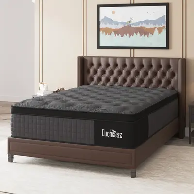 Duchessz 101214 Twin Full Queen King Size Mattress in a Box Hybrid Spring Memory Foam, Medium Firm Ergonomic Mattress