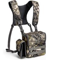 Binocular Harness Chest Pack - Bino Case with Rangefinder Pouch and Waterproof Cover for Hunting Hiking Birdwatching Military...