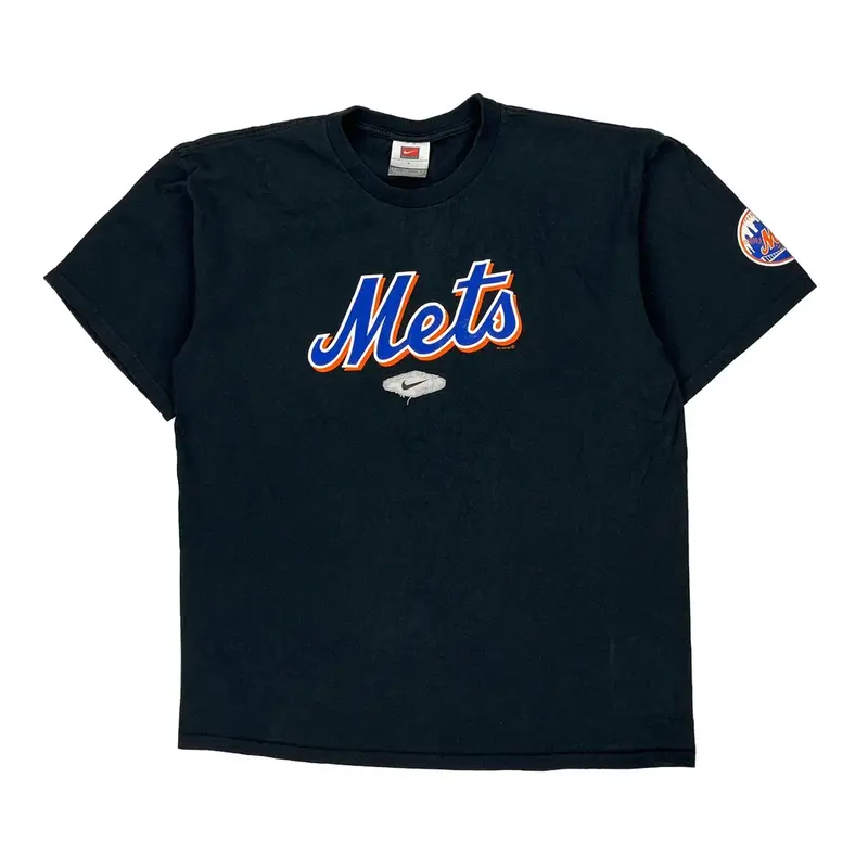 Mets Nike Graphic T-Shirt - Large Black Cotton | Size: large