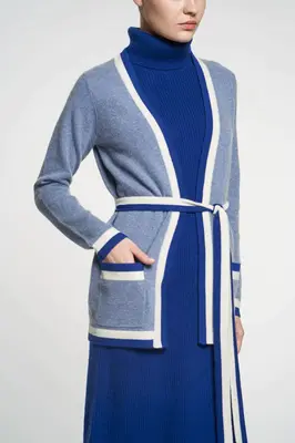 Cardigan C0 C03 Rowen Jean-Blue | Color: JEAN BLUE | Size: M