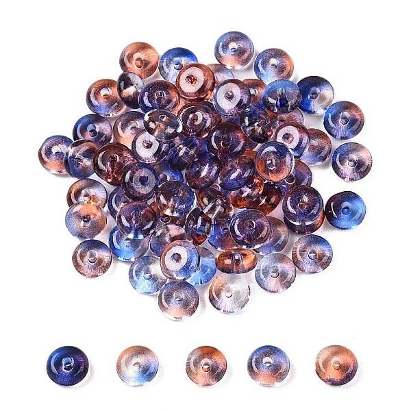 Electroplate Transparent Colours Rainbow Glass Seed Beads