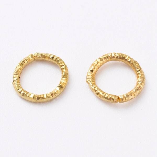 Iron Textured Jump Rings