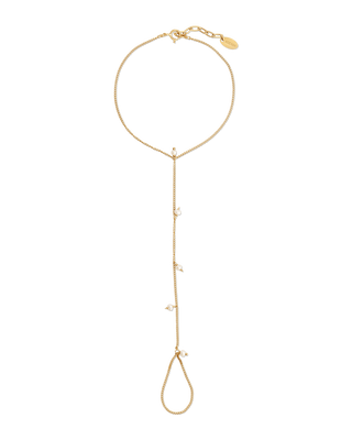Pearl Handchain | Metal Color: Gold | Size: Adjustable 7 - 8 inches