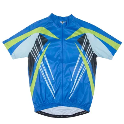 CRANE Cycling Full Zip Mens Jersey Blue 2XL