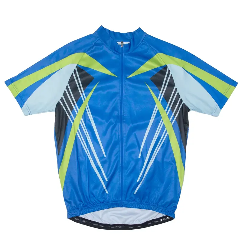 CRANE Cycling Full Zip Mens Jersey Blue 2XL