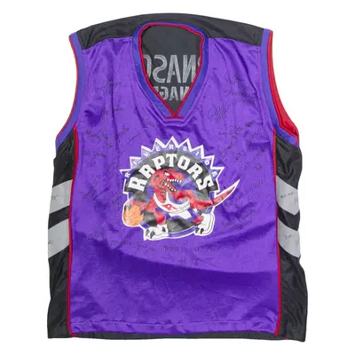 Riverside Raptors Basketball Bernasconi Manager Signed Mens Jersey Purple Sleeveless 90s S