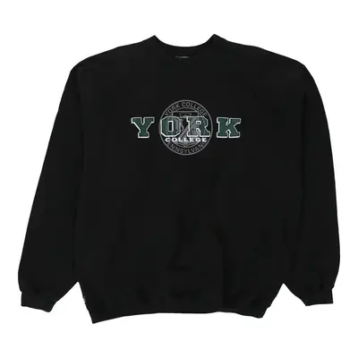 Made in U.S.A.Pennsylvania York College The Cotton Exchange College Sweatshirt - XL Black Cotton Blend