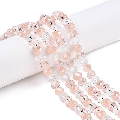 Transparent Glass Beads Strands
