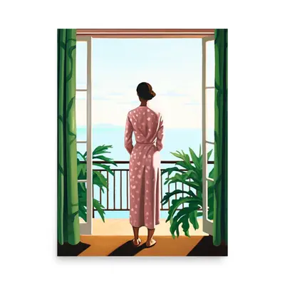 Balcony Reflections - Where Dreams Meet Reality