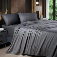 Shilucheng Bamboo Sheets Set 4/6 Pc, Cooling Breathable & Hotel Luxury Super Silky Soft, 16-18\