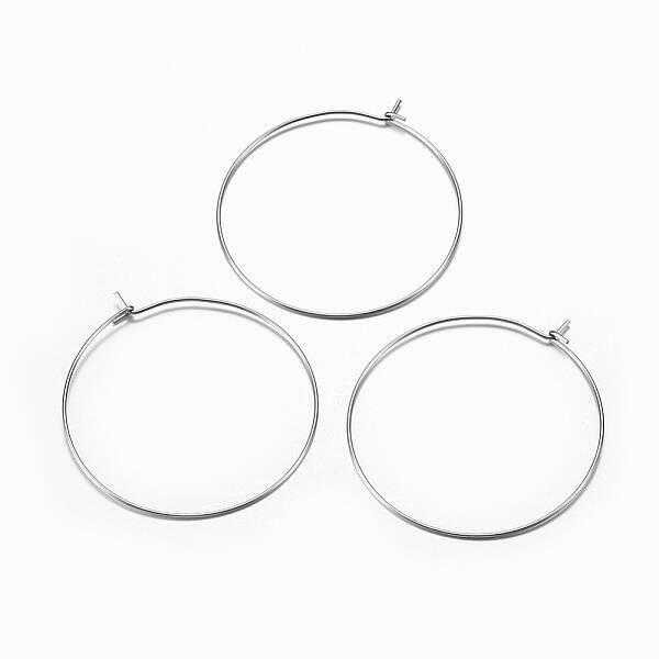 316 Surgical Stainless Steel Hoop Earrings Findings