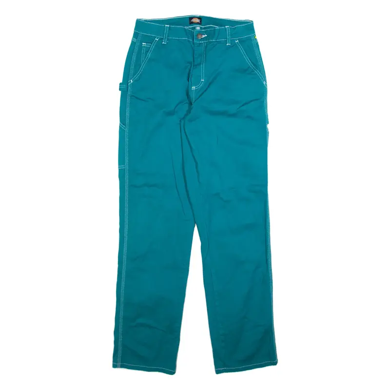DICKIES Carpenter Womens Trousers Blue Regular Straight W28 L32