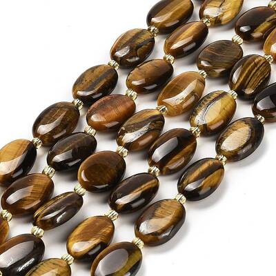 Natural Tiger Iron Beads Strands