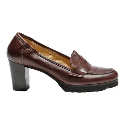 CAPRICCIO Loafer Shoes Brown Synthetic Womens UK 4
