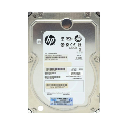 657753-007 HP 4TB 6Gb/s SATA 7200 3.5-Inch Hard Drive