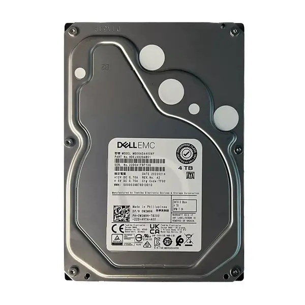 0W2M9N Dell 4TB 6Gb/s SATA 7200 3.5-Inch Hard Drive