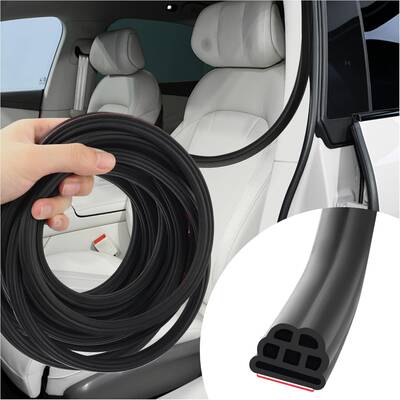 32.8Ft Upgraded Car Weather Stripping Door Seal,Three-Layer Weather Stripping Self-Adhesive Seal Gaps from Drafts&No