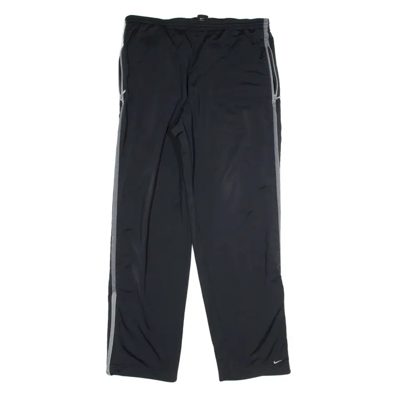 NIKE Mens Track Pants Black Straight L W40 L33