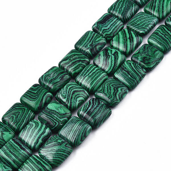 Synthetic Malachite Beads Strands