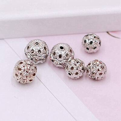 Alloy Rhinestone Beads
