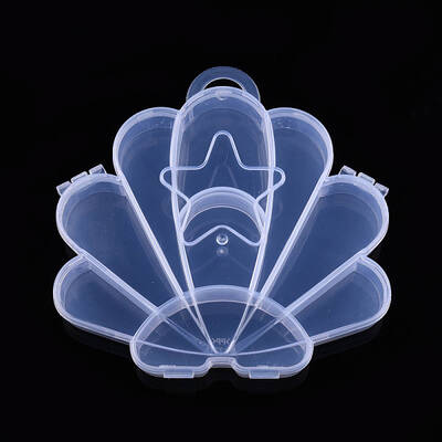 Shell Shaped Polypropylene(PP) Bead Storage Containers