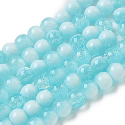 Crackle Glass Beads Strands